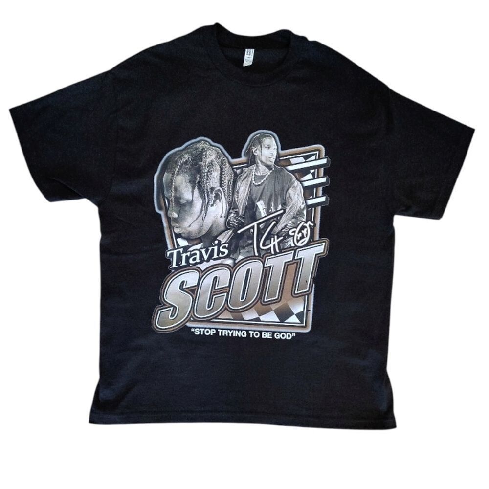 American Apparel Travis Scott Stop Trying To Be Good Print TShirt XL Streetwear